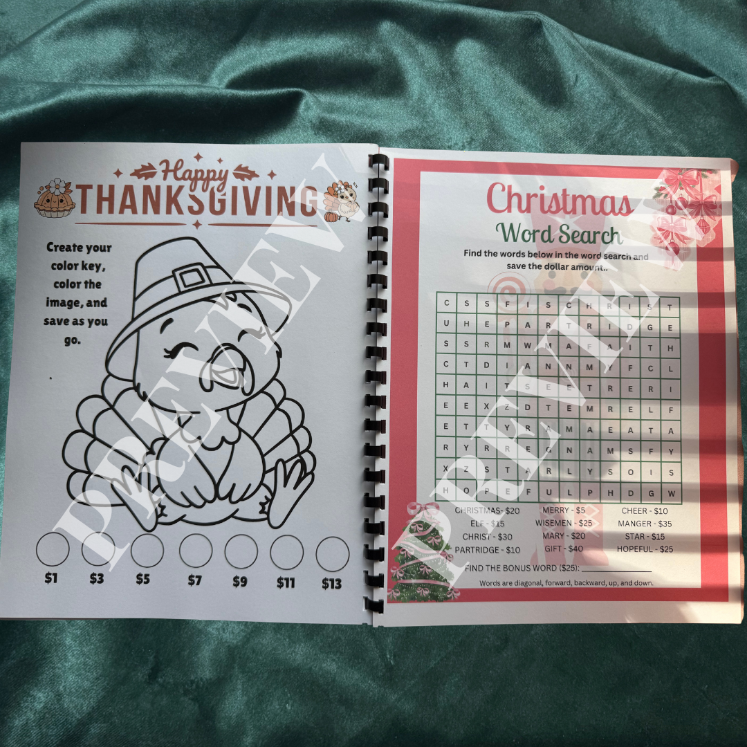 Steward Well Savings Challenge Book | Physical Savings Challenge Binder