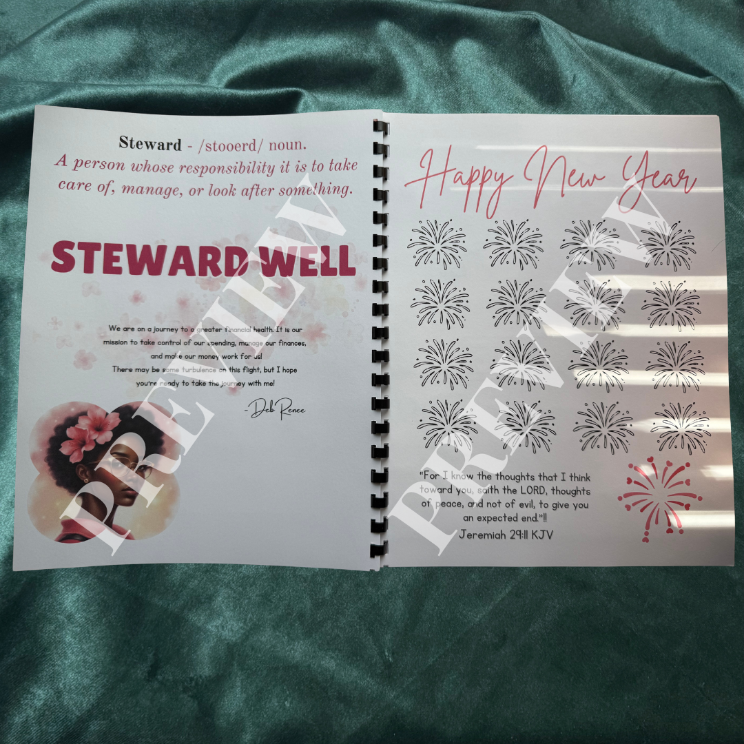 Steward Well Savings Challenge Book | Physical Savings Challenge Binder