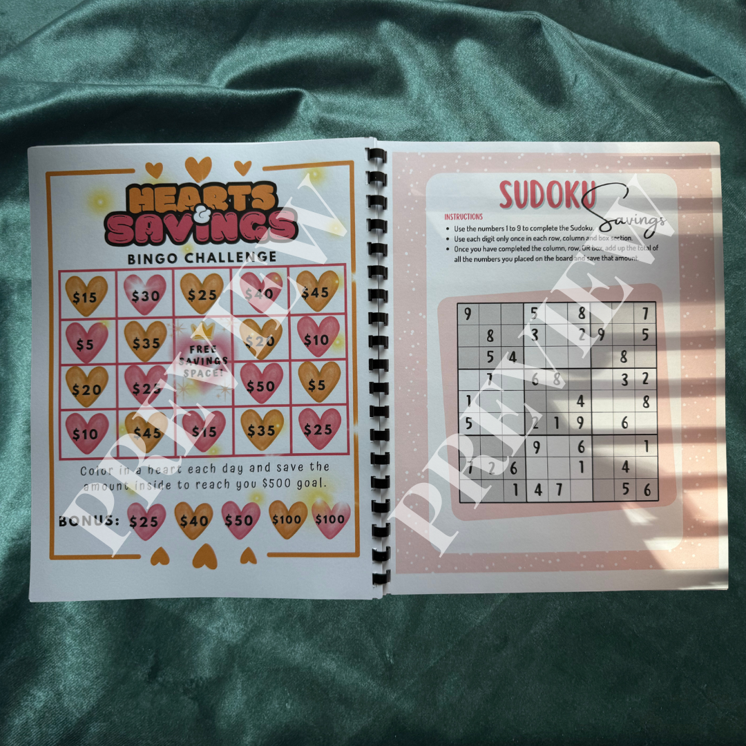 Steward Well Savings Challenge Book | Physical Savings Challenge Binder