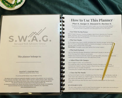 Steward Well® 12-Month Budget Planner | 2027 Budget Planner