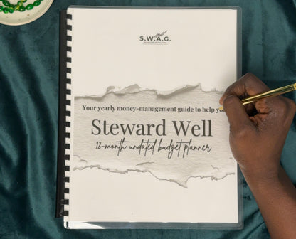 Steward Well® 12-Month Budget Planner | 2027 Budget Planner