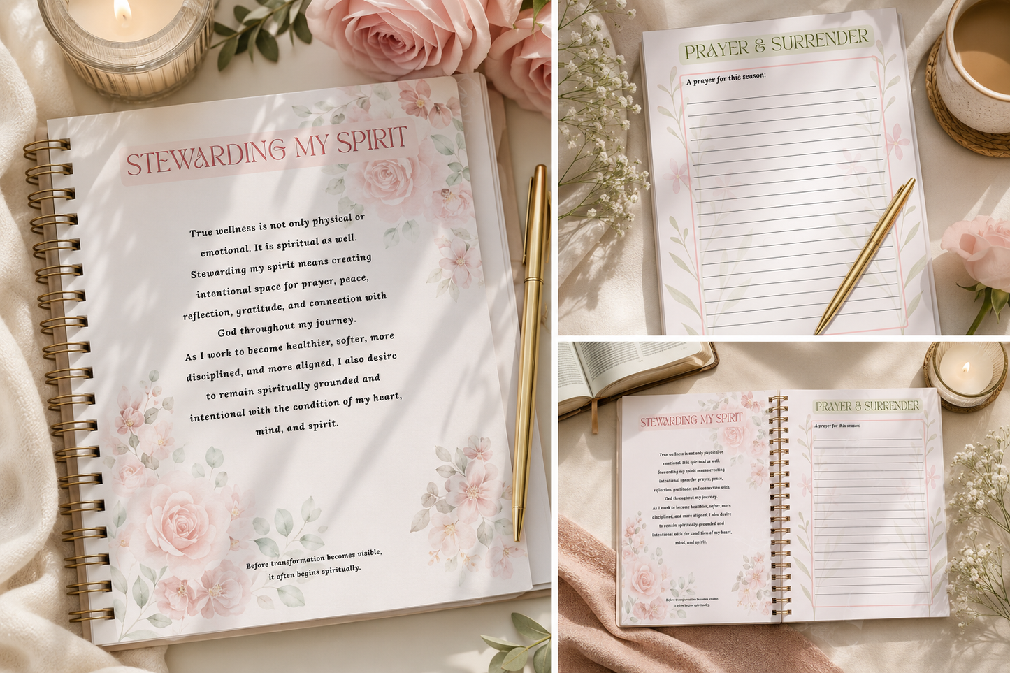 The 90-Day Feminine Reset Journal (PRINTABLE)