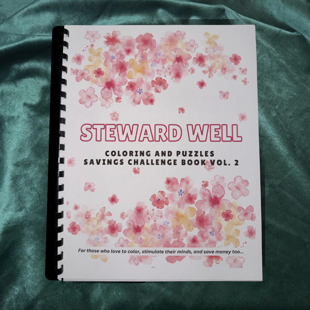 Steward Well Savings Challenge Book | Physical Savings Challenge Binder