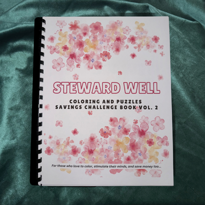 Steward Well Savings Challenge Book | Physical Savings Challenge Binder