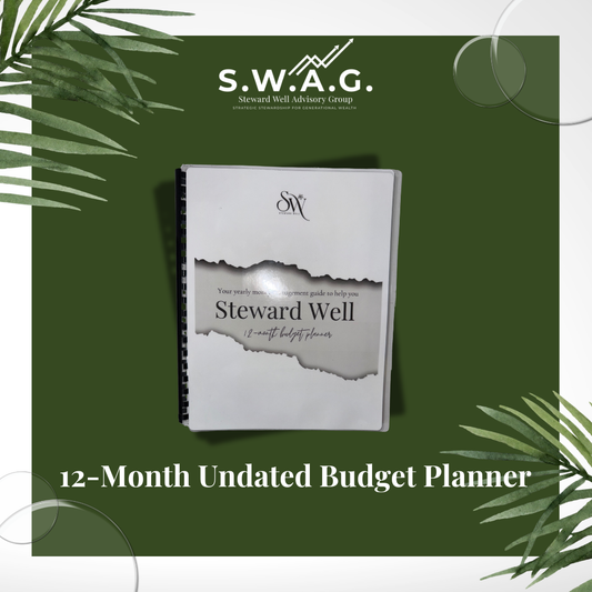 12-Month Undated Budget Binder